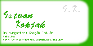 istvan kopjak business card